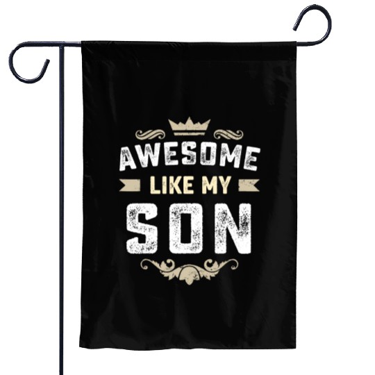 AWESOME LIKE MY SON Funny Father's Day Gifts Garden Flags
