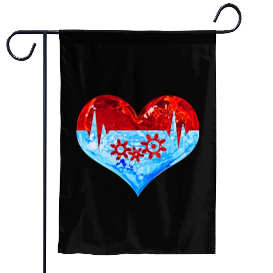 Love Winter Heart Let it Snow Ski Snowboard Climb Garden Flags