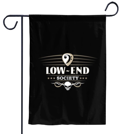 Original Low End Society for Bass Player Garden Flags