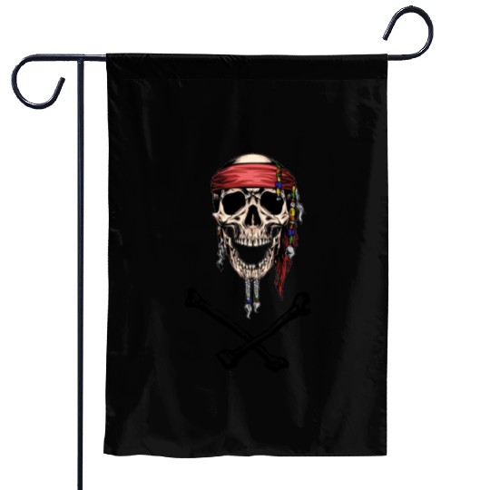 Pirate Skull and Crossbones Garden Flags