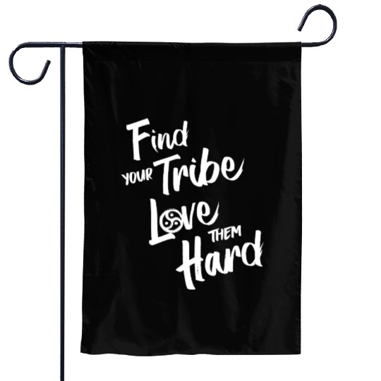 Find Your Tribe - BDSM Triskelion Garden Flags