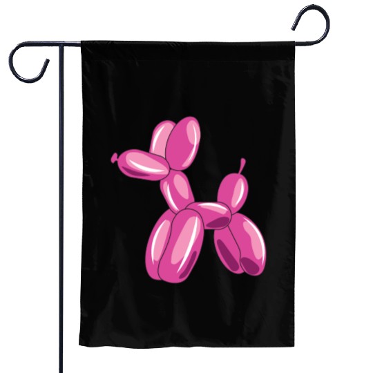 Kids Magical Birthday Balloon Animal Dog Garden Flags