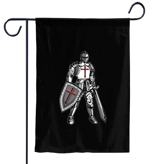Knights Templar Crusader Cross Armor Garden Flags