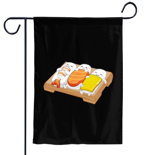 Sleeping Sushi Gift Love Sushi Rolls Japanese Food Garden Flags
