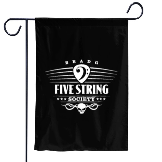 Mens Five String Society Garden Flags for 5 String Bass