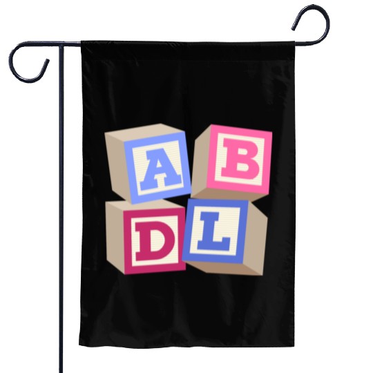 AB DL ageplay ABDL adult baby diaper baby Garden Flags