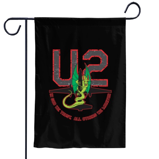 U-2 In God We Trust, All Others We Monitor Garden Flags