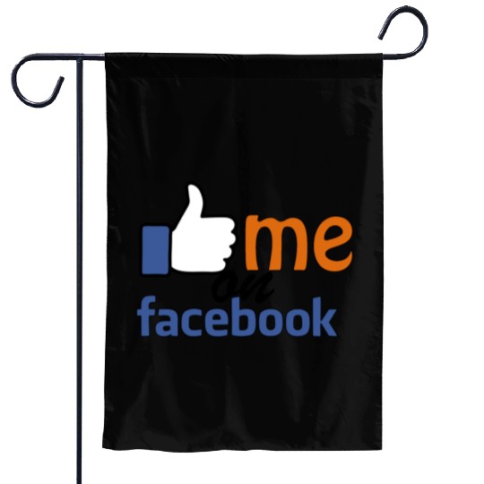 like me on facebook Garden Flags