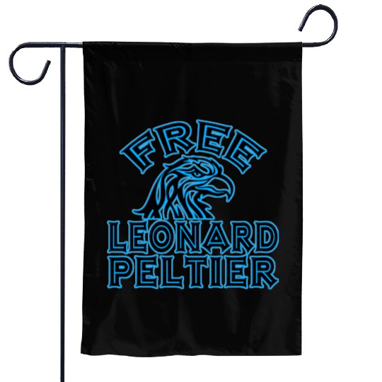 FREE LEONARD PELTIER eagle natives YStone Garden Flags