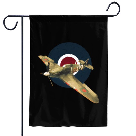 Hawker Hurricane RAF WW2 Fighter Plane Garden Flags