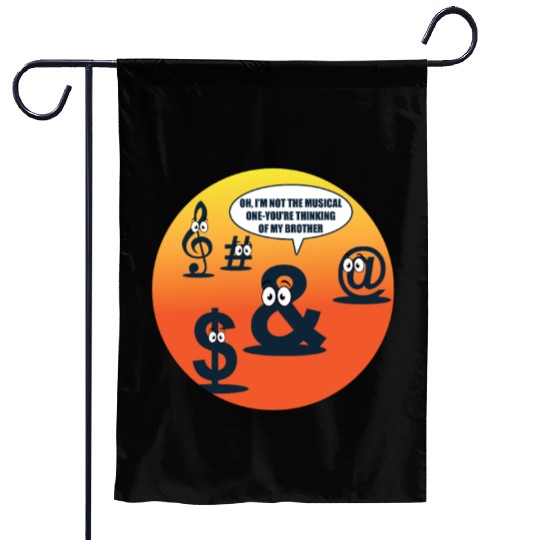 Musician Character Language Funny Song Band Gift Garden Flags