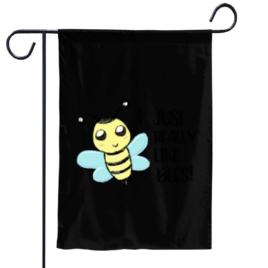 I just really like Bees Love Bee Beekeeper Garden Flags