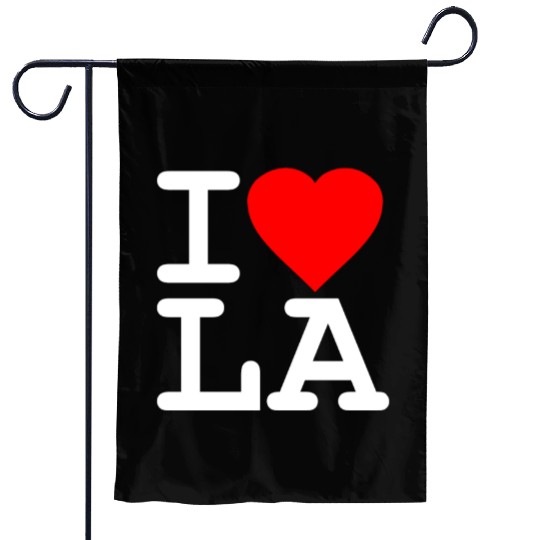 I Love LA Los Angeles Garden Flags