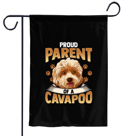 Cavapoo Dog Cavoodle Dogs Poodle Cute Puppy Gift Garden Flags
