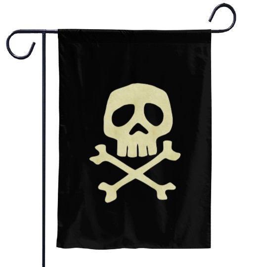 Misfits Style Captain Harlock Skull Crossbones Garden Flags