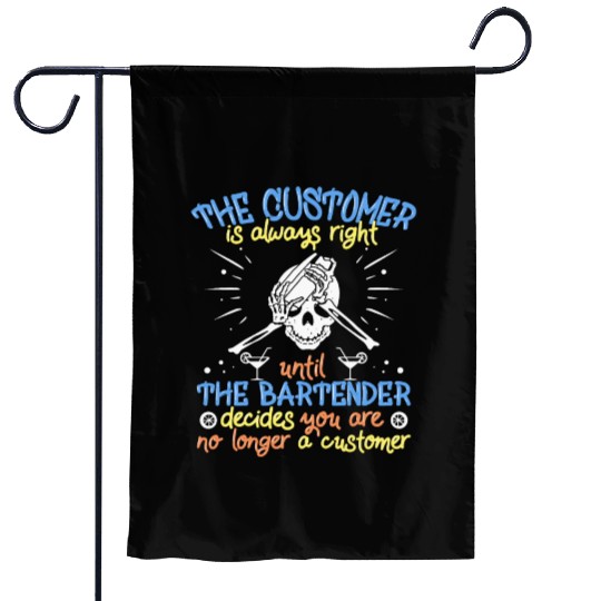 Funny Bartender Garden Flags