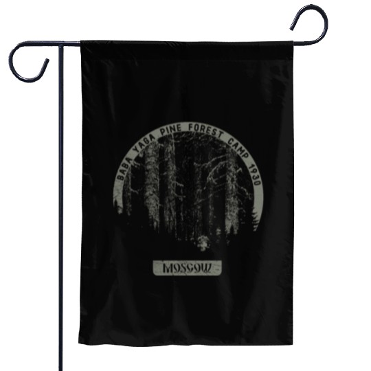 Occult Russian Witch - Baba Yaga Satanic Vintage Garden Flags