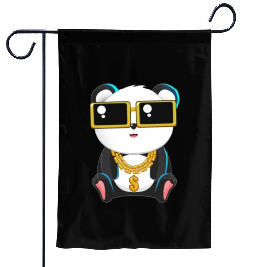 Panda Bear Gangster Chibi Anime Gangsta Lover Garden Flags