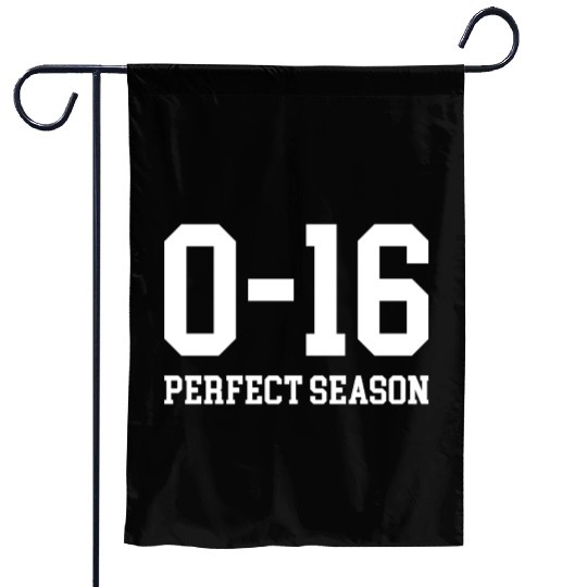 Detroit Lions 0 16 Perfect Season Garden Flags