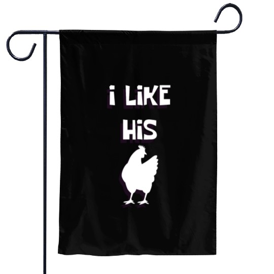 Paarshirt I like His cock Funny love gift Garden Flags