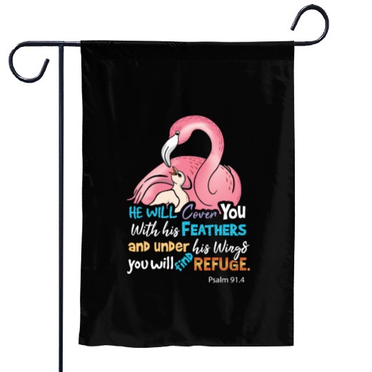 Bible Verse, Refuge Garden Flags