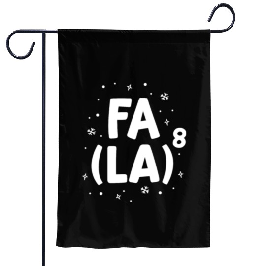 Fa La La Math Teacher Christmas Garden Flags Gift Idea