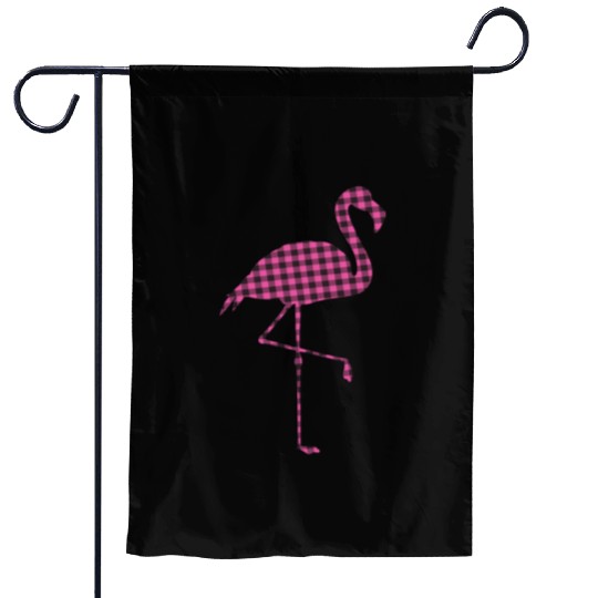 Pink Buffalo Plaid Flamingo Christmas Family Garden Flags