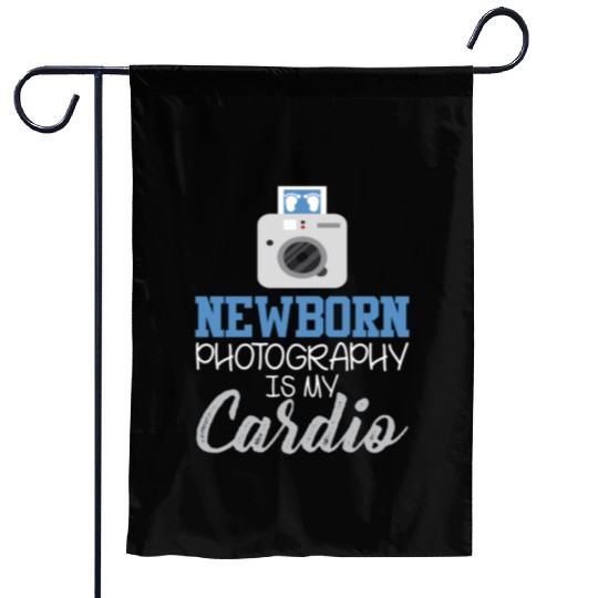 Newborn Photography Cardio Baby Photo Shooting Garden Flags