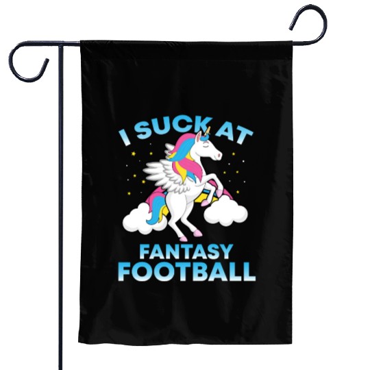 I Suck At Fantasy Football Funny Football Lover Garden Flags