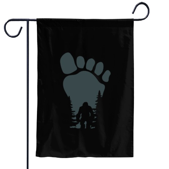 Sasquatch Yeti Bigfoot Wild man Funny saying Garden Flags