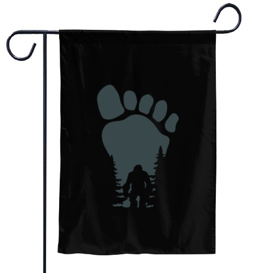 Sasquatch Yeti Bigfoot Wild man Funny saying Garden Flags