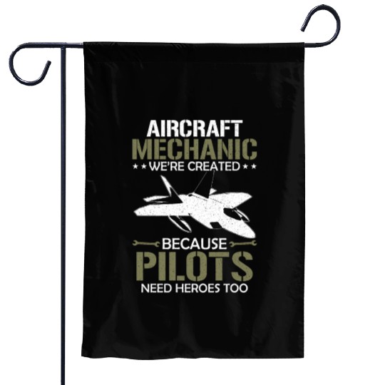 Aircraft Mechanic Garden Flags