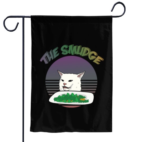 Smudge The Cat Meme Garden Flags