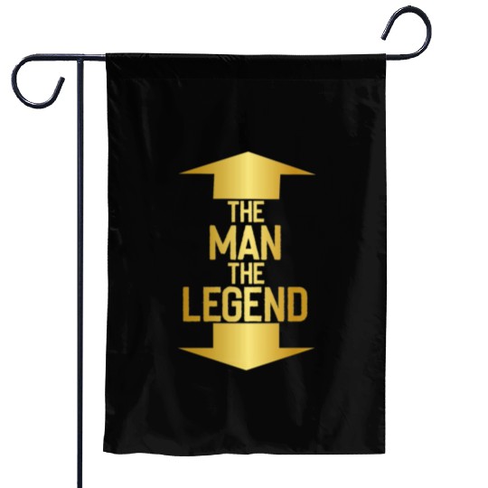 the man the legend Garden Flags