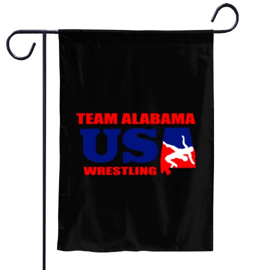team Albm usa wrestling med hr Garden Flags