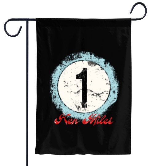 Ken Miles Rugged Number Garden Flags