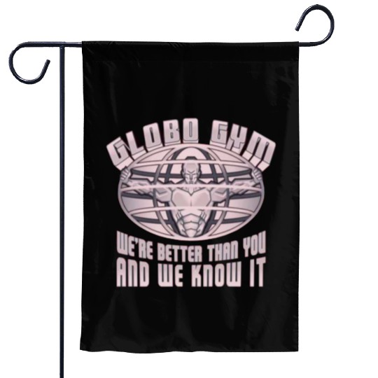 globo gym costume Garden Flags