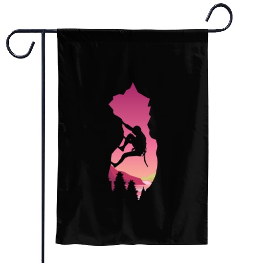 Rock Climbing Garden Flags