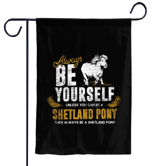 Shetland Pony Gift Garden Flags