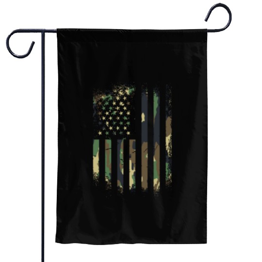 Camouflage Distressed american military Flag Garden Flags