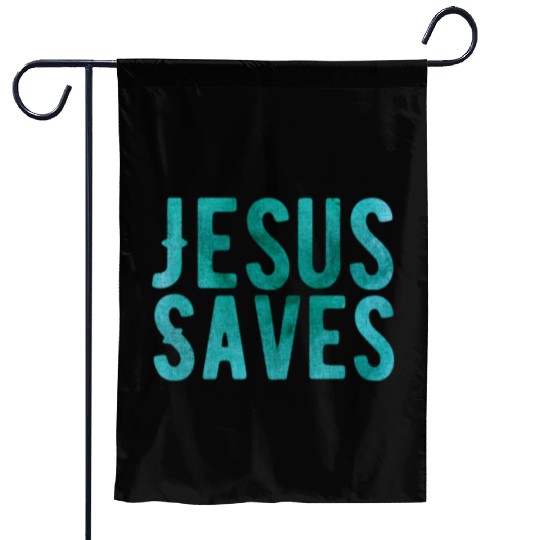 Christian Store - Jesus Saves - Christian Garden Flags