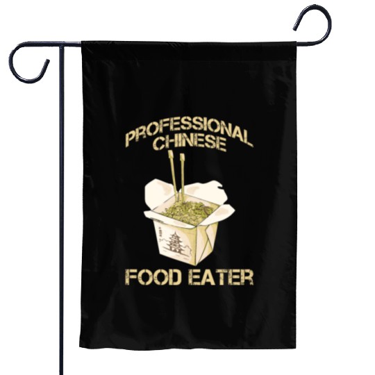 Professional Chinese Food Eater Asian Noodle Lover Garden Flags