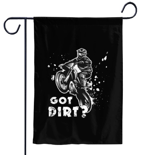 Motocross Dirt Bike Design Got Dirt Garden Flags