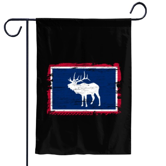 Wyoming Flag Elk Hunting Season For Deer Hunter Garden Flags
