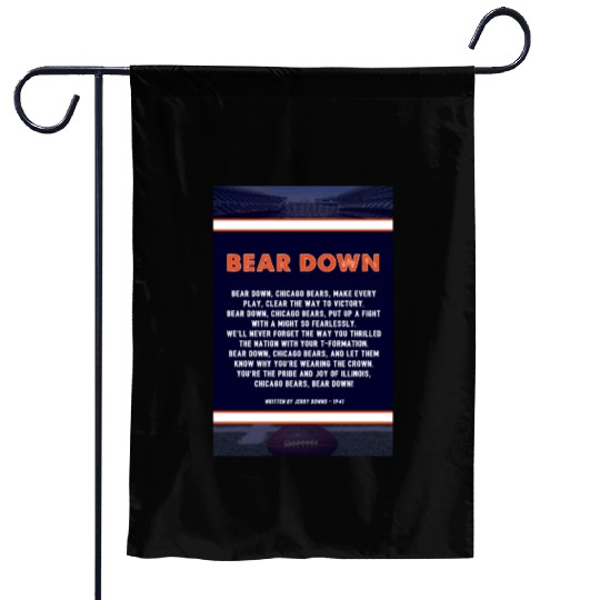 Bear Down Lyrics Poster Garden Flags