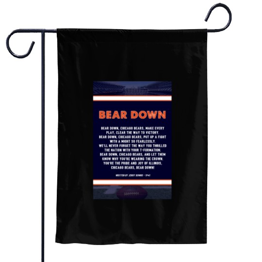 Bear Down Lyrics Poster Garden Flags