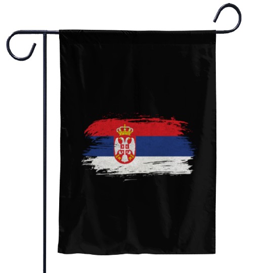 Serbia Vintage Flag Garden Flags