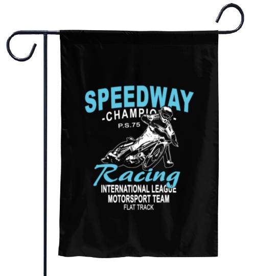 Motorcycle Speedway Racing Garden Flags