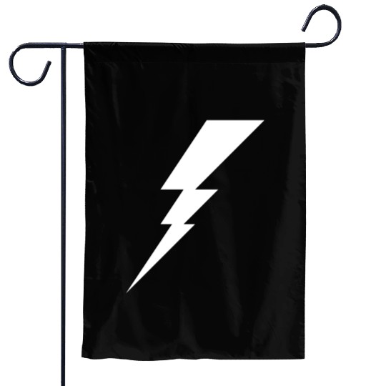 Lightning Bolt Geometric Vector Shape Garden Flags