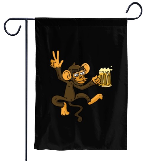 DRUNK MONKEY Beer Garden Flags